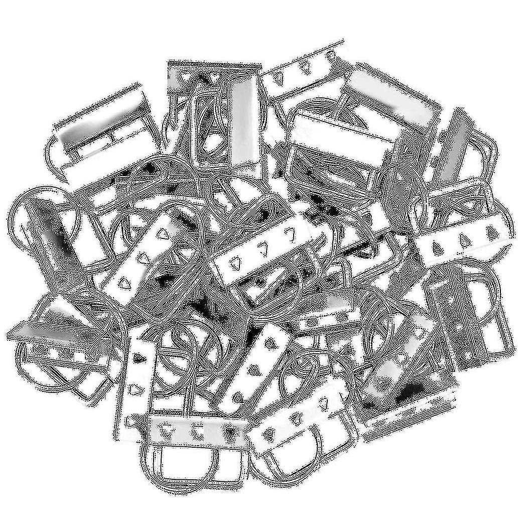 40 Piece Key Ring Hardware Keychain Bracelet Hardware With Lanyard Key Ring