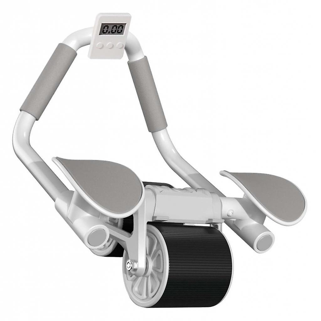 Elbow Support Ab Roller Wheel Automatic Return Training Abdominal Muscle Gray