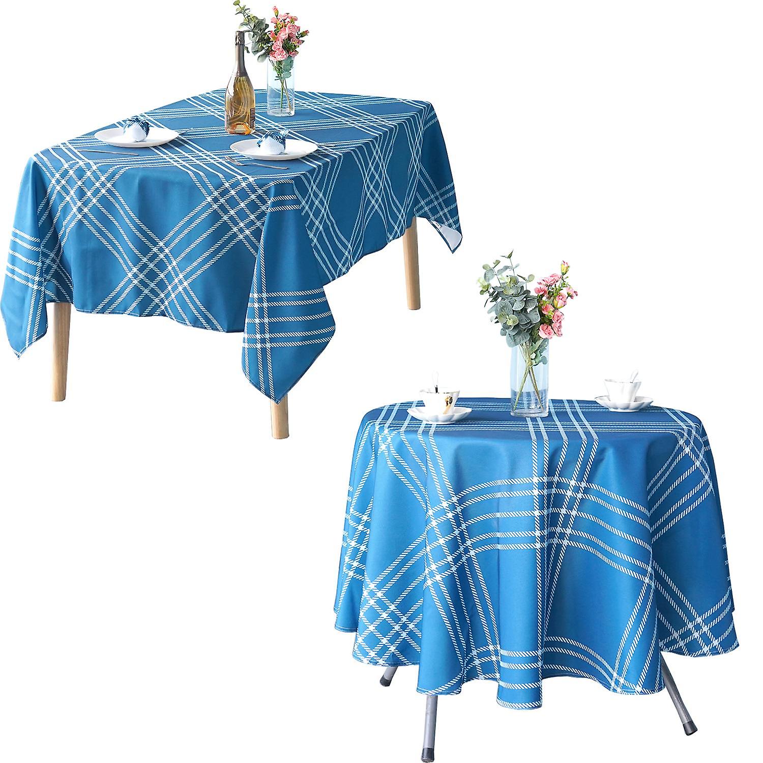 Rond Rectangle Table Housse Polyester Tissu