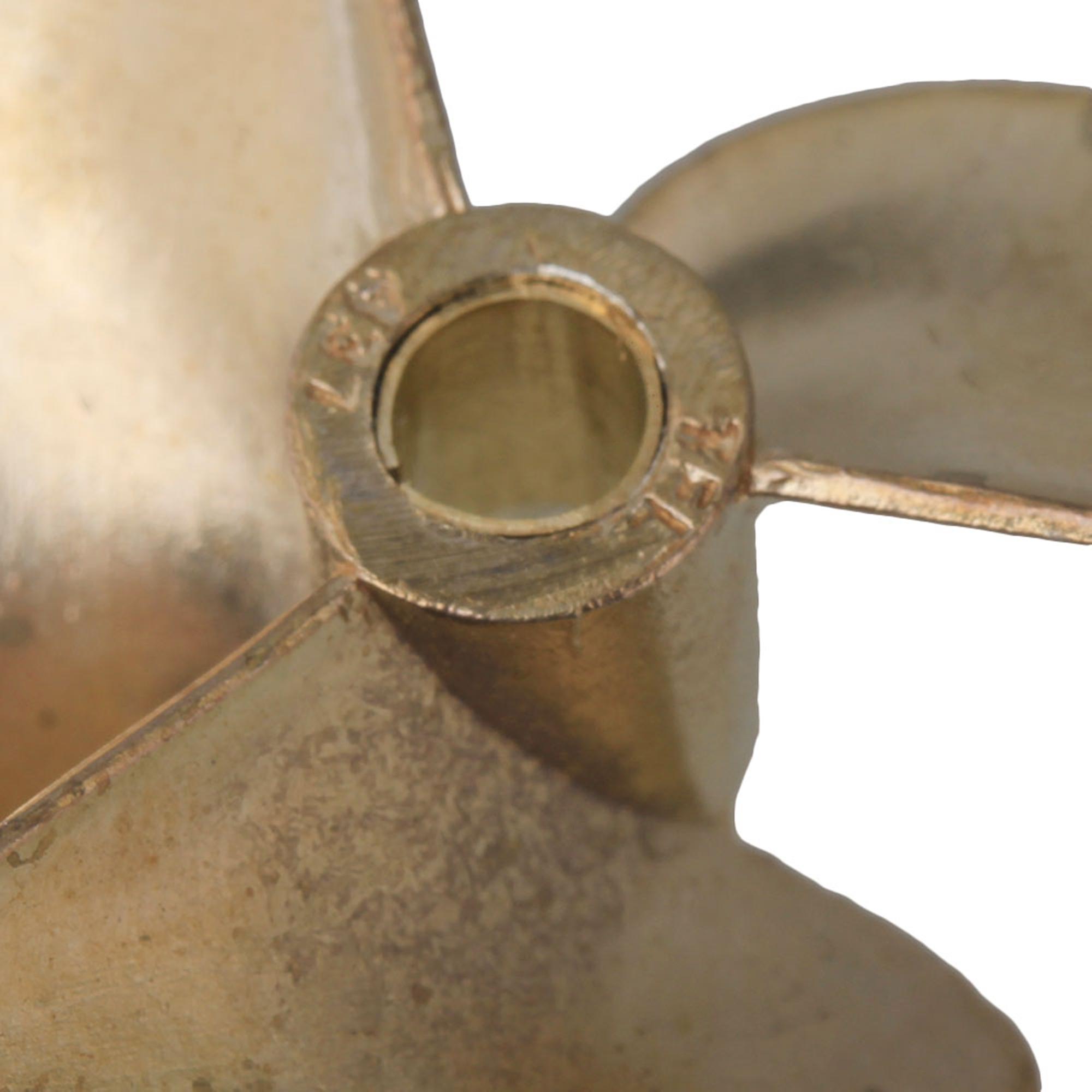 437 Metal Copper Propeller Paste For RC Boat Inside Diameter 4MM Yellow