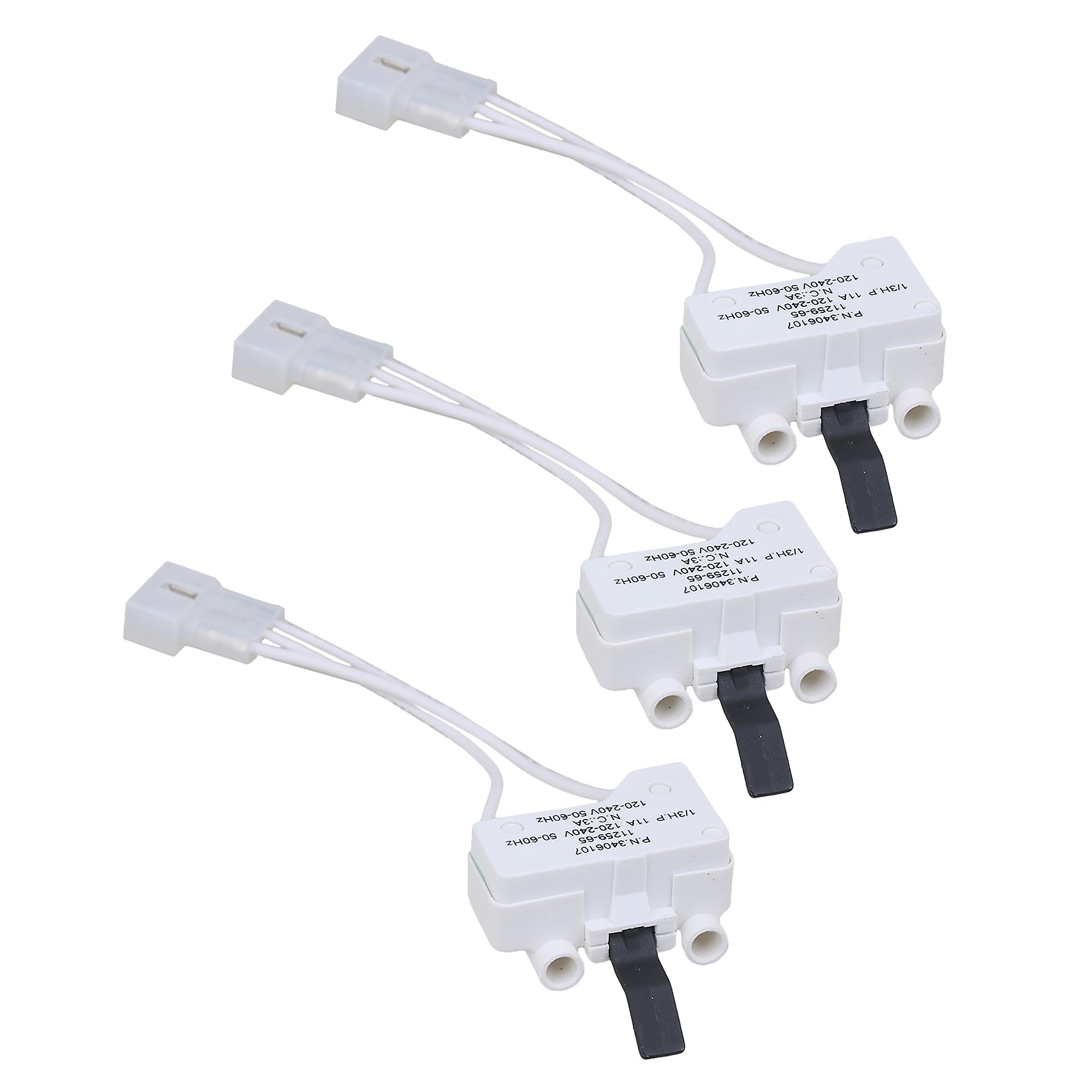 3PCS Dryer Door Switch Accessories Replacement for KitchenAid 3405100