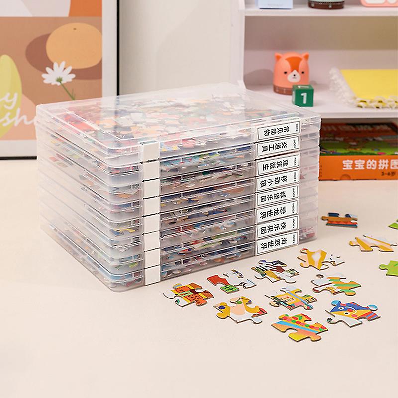 Useful Puzzle Storage Container Pp Material Puzzle Organizer With Cover Waterproof Puzzle Storage Holder Storing Box
