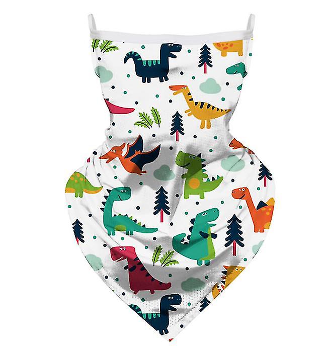 2 قطعة 4 # قناع ركوب الدراجات المثبت على الأذن للأطفال ، شبكة حرير ثلج ، حجاب رياضي مسامي وواقي من الشمس Az10683