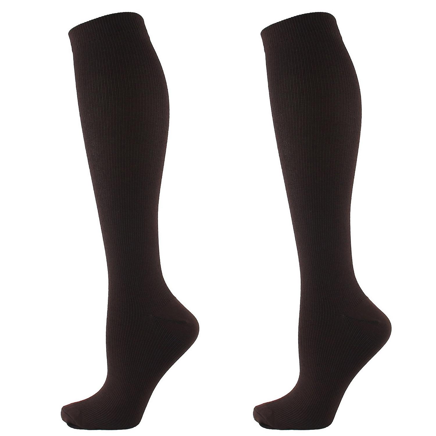 1 Pair Compression Socks High Elasticity Sweat-absorbing Breathable Non-slip Soft Leg Shaping