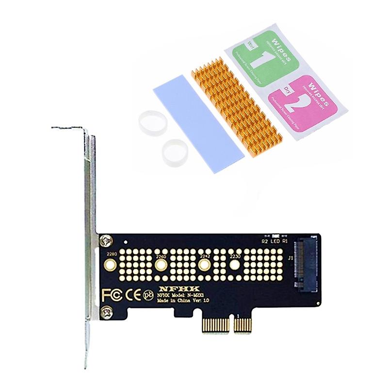 Better Performances M.2 NVME SSD to PCIE Adapter with Heatsink Expansion Card