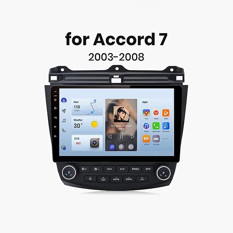 Sem fio Carplay Android Auto Car Radio Para Honda Accord 7 2003 2004 2005-2008 Autoradio multimídia