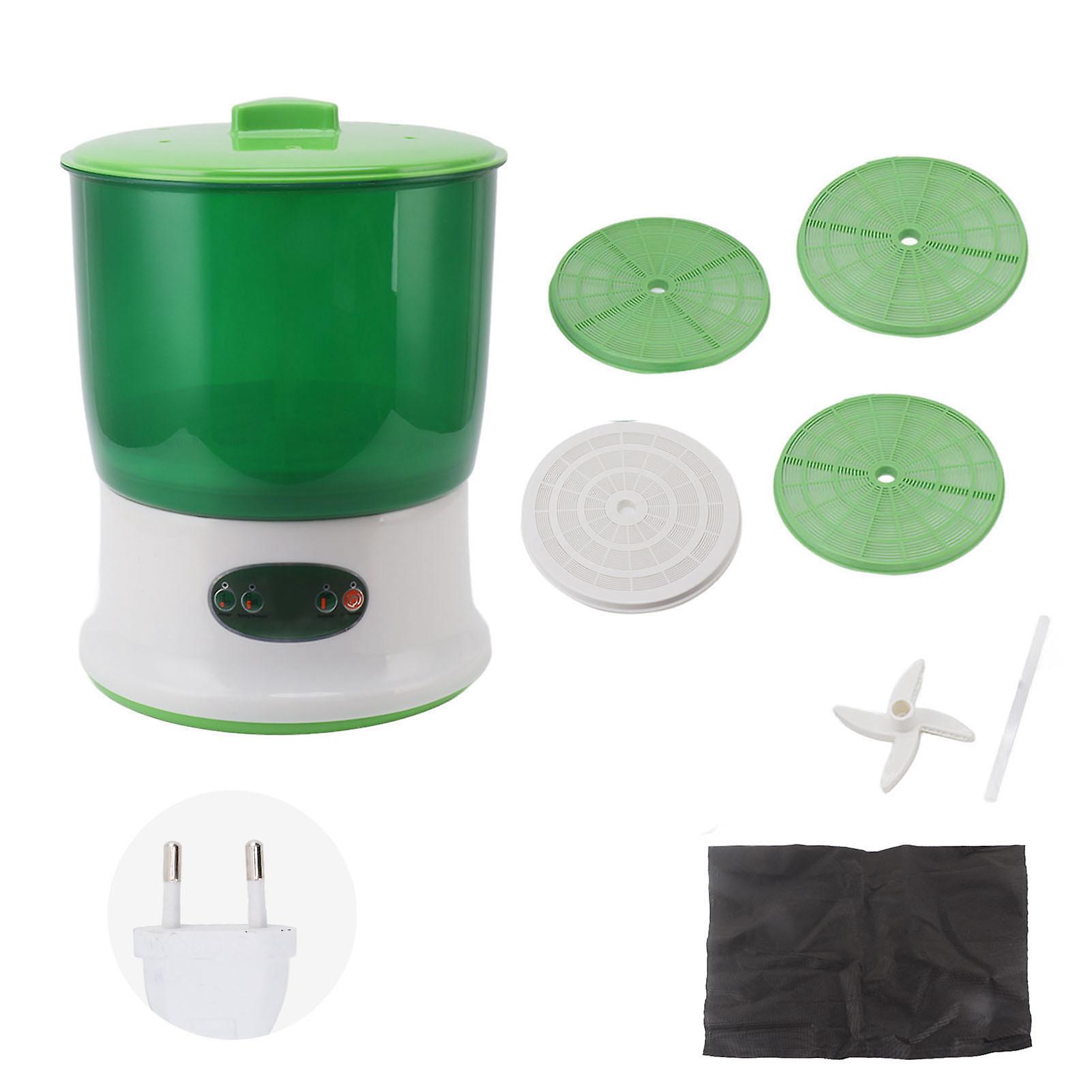 3-Tier Automatic Bean Sprouter Large Capacity Vegetable Growing Machine Home Use Greenhouse Tray Sprouting Box for Seedling 220