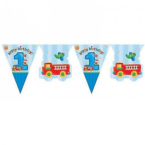 Creative Party 1st Birthday 12 Foot Flag Banner