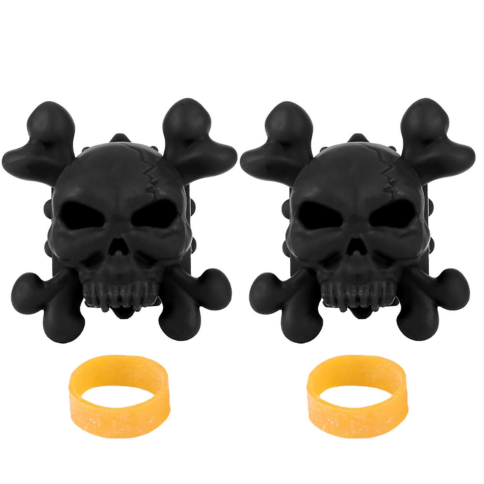 2 Pcs Rubber Archery Shock Absorber Stabilizer Vibration Damper for Compound Bow(black)