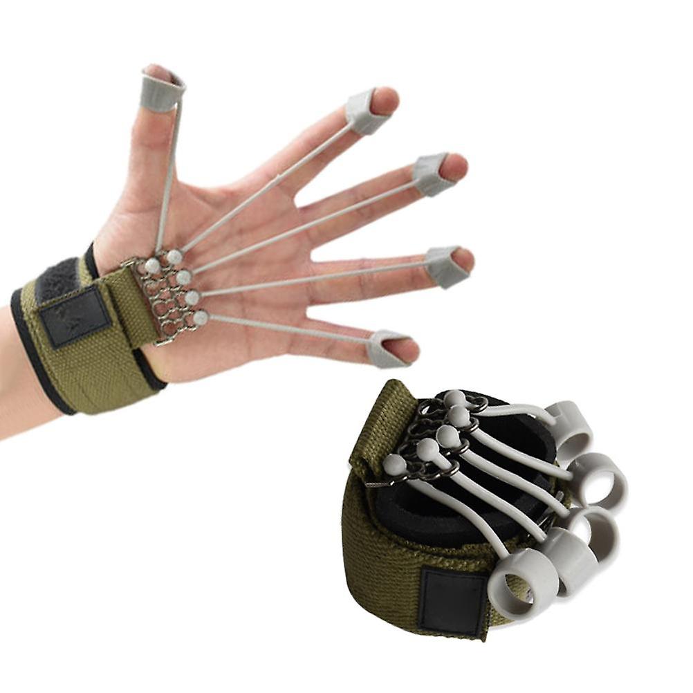 Finger and Hand Extensor Trainer with Resistance Band, Stretcher, Finger Strengthener, Flexion and Extension