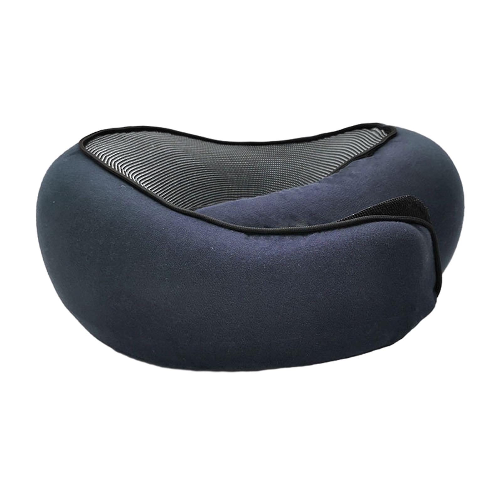 Rollable U-Shaped Neck Pillow Skin-Friendly Neck Support Pillow for Outdoor Trip