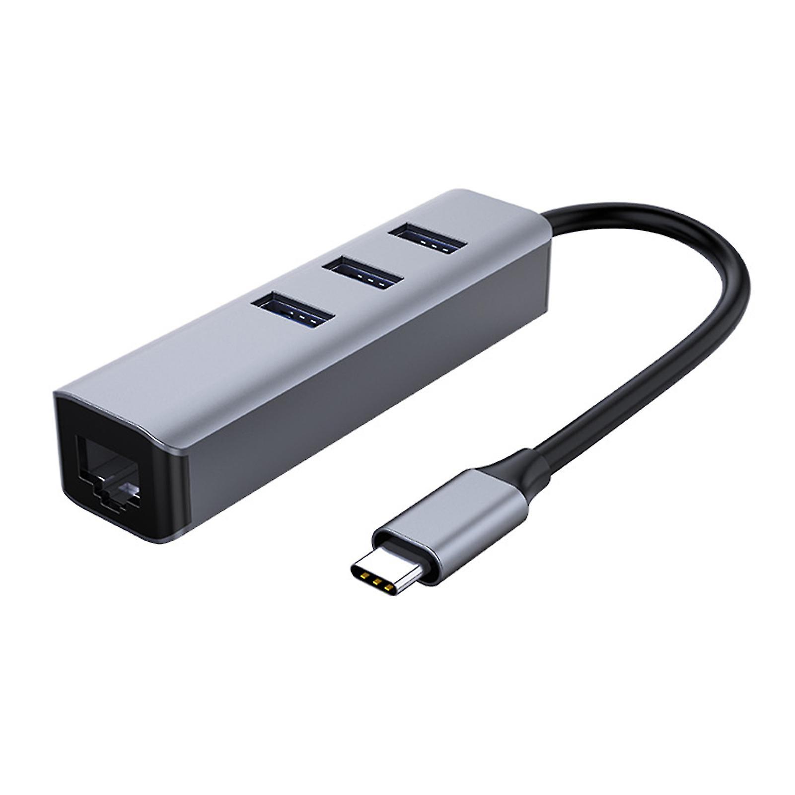 Adapter 3 Ports Computer Accessories USB 3.0 Type C HUB to Rj45 Gigabit Ethernet Adapter for MacBook