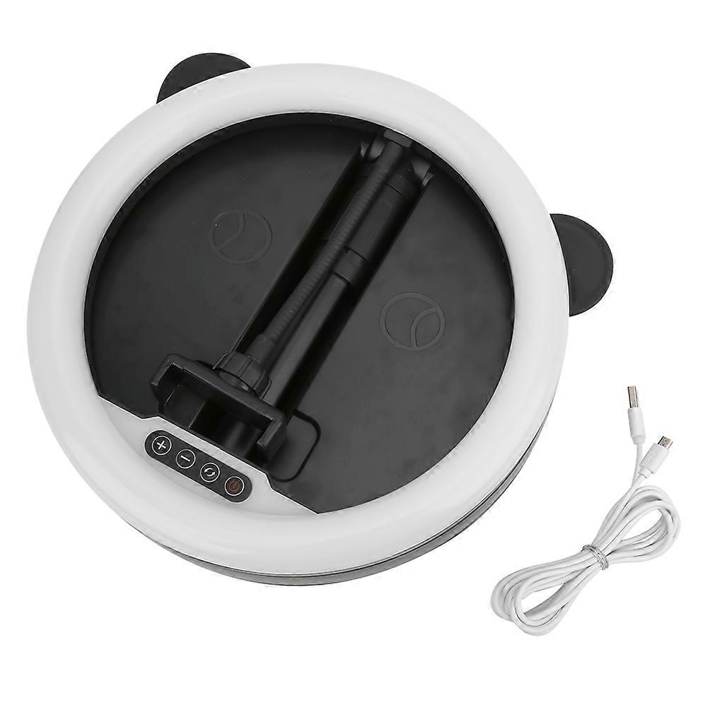 G2 Three Colour Adjustable Brightness Mobile Phone Live Stepless Dimming LED Folding Bracket Video Recording Ring Fill Light
