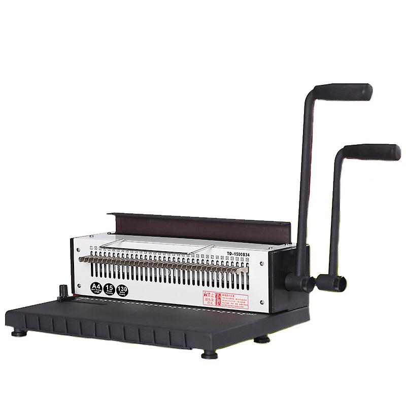 Manual Spiral Metal 34 Hole Square 4x4mm Photo Album A4 Paper Binding Punching Hine Td-1500b34