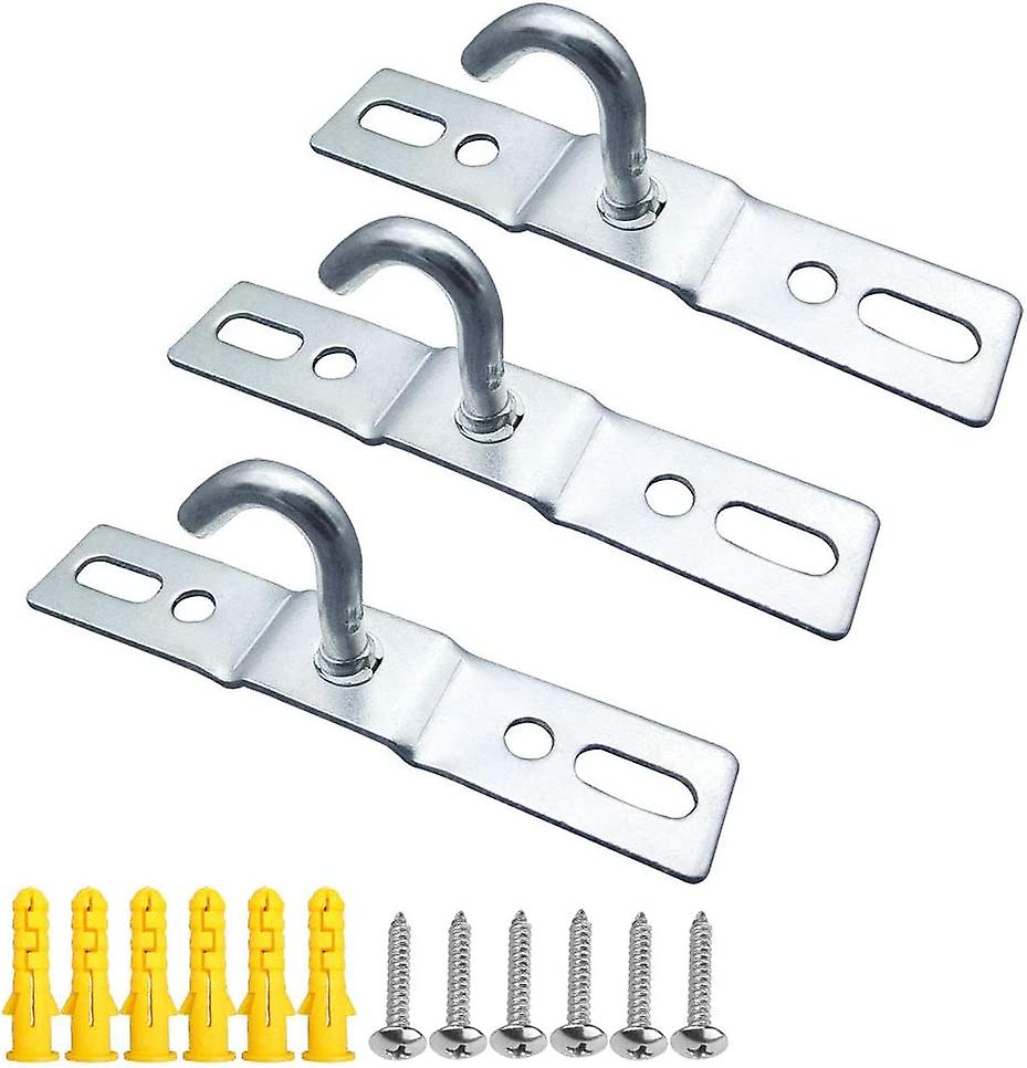 [3 Pack] Ceiling Hook 95mm Ceiling Light Base Plate Ceiling Light Chandelier Hook Screw Mount Heavy