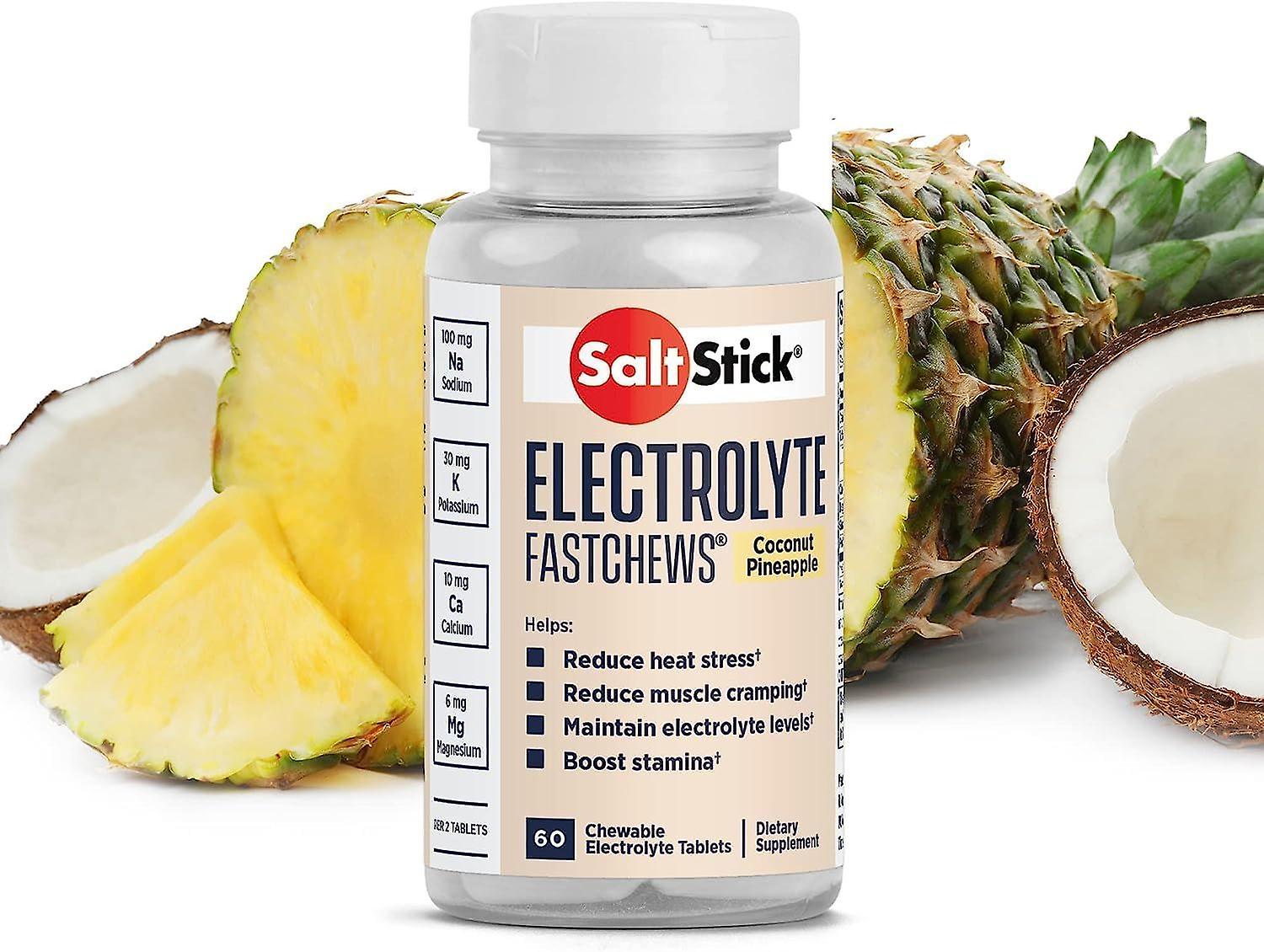 SaltStick Electrolyte FastChews - 60 Tablets - Coconut Pineapple