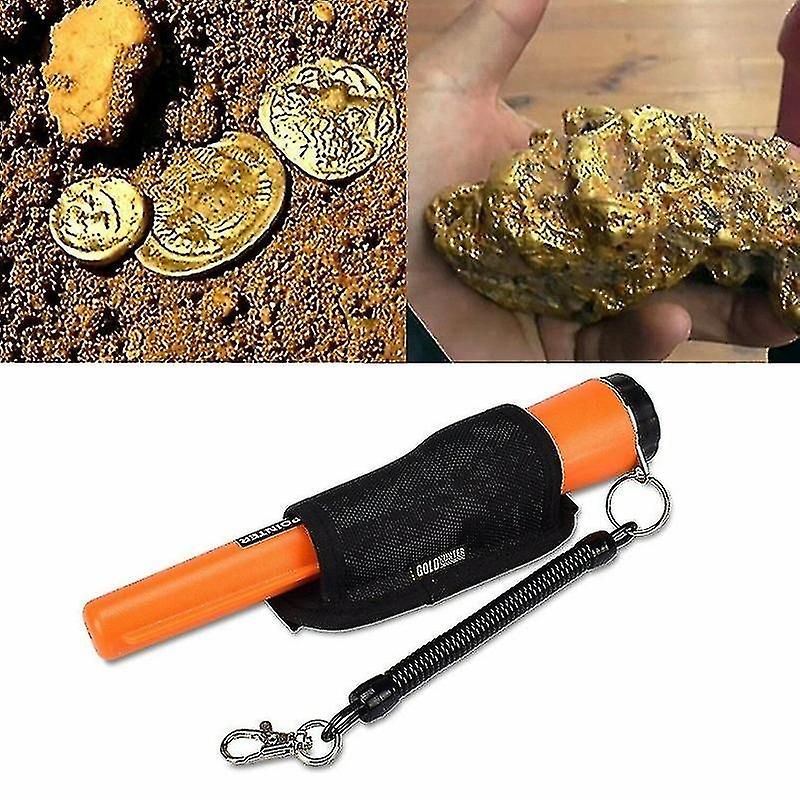 Handheld Metal Detector 360 Side Detection with LED Pin Point Metal Detector Scanner, Yellow, 230 X