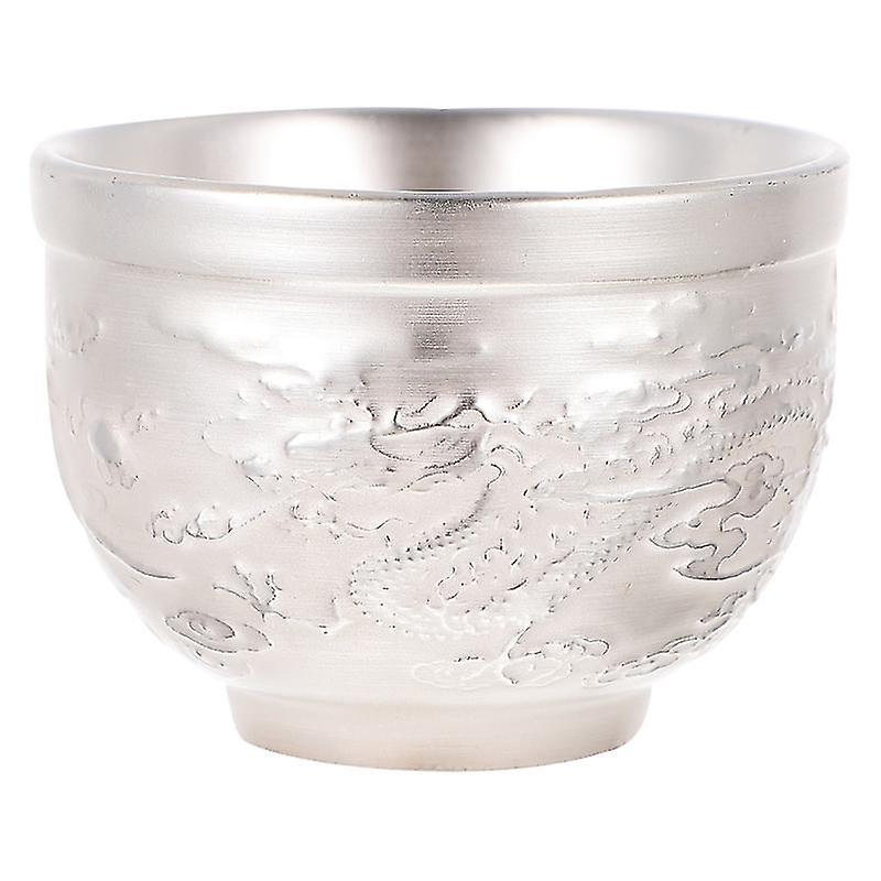 1pcs Durable Silver-plated Tea Cup