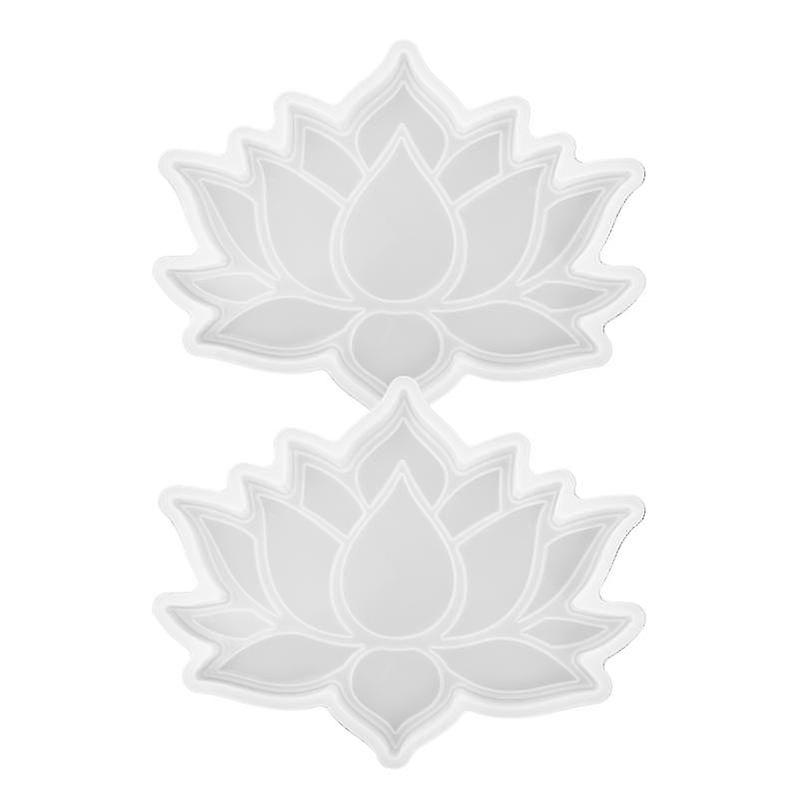 2pcs Lotus Coaster Mold