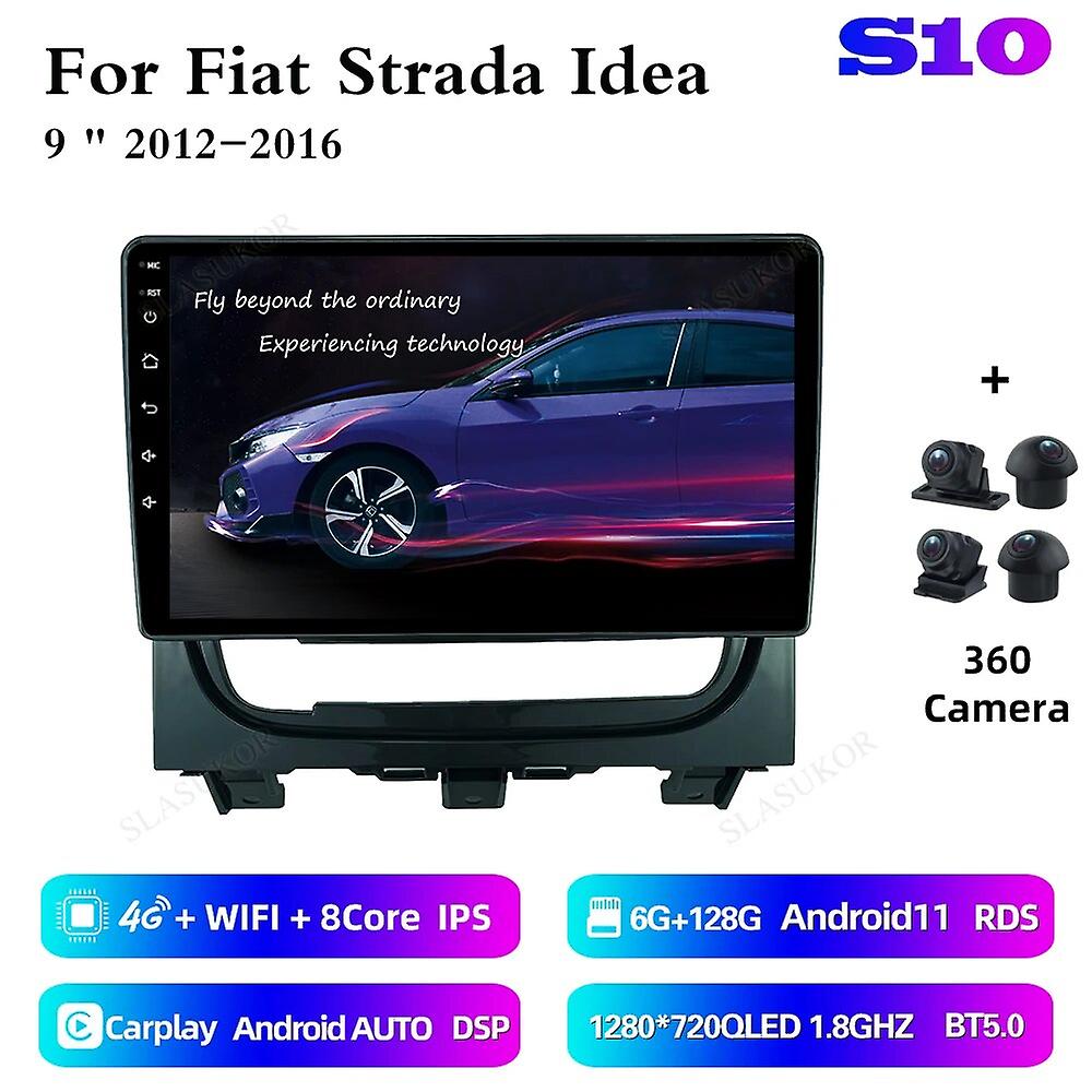 9 Inch For Fiat Strada Idea 2012-2016 Android Car Radio Multimedia Video Player Car Audio Stereo Player Navigation