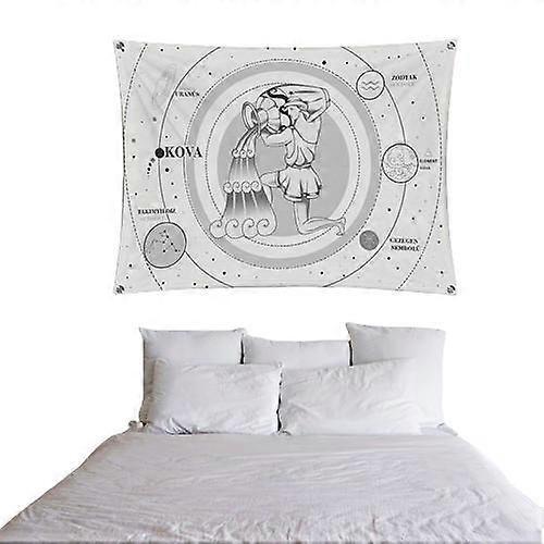 Aquarius Zodiac Wall  Tapestries Cloth