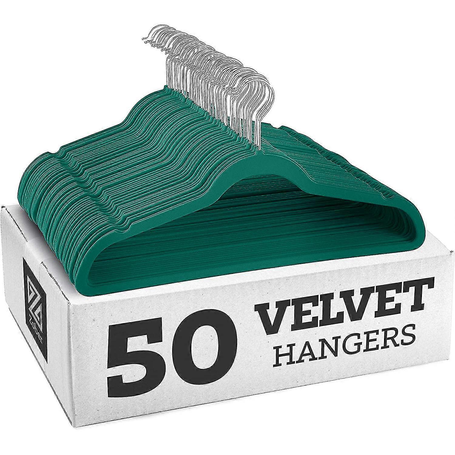 Rutschfeste Kleiderbügel aus Samt – Anzugbügel (10er-Pack)