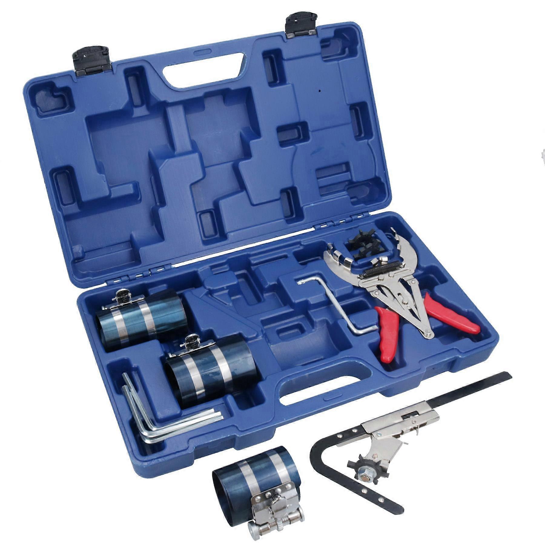 Piston Ring Compressor Cleaner Cleaning Service Tool Kit 9pc