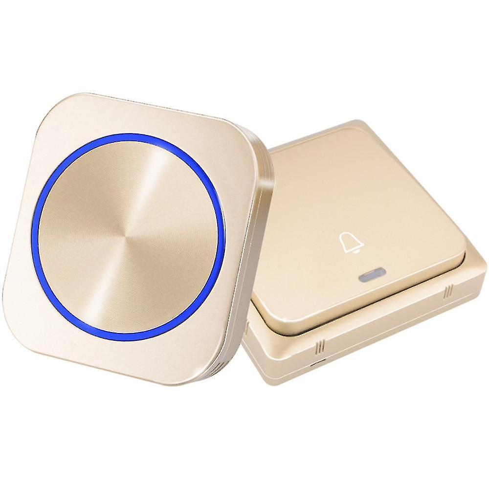 新しいEUゴールドEU 1x1自己電源防水ワイヤレスドアベルsm64570