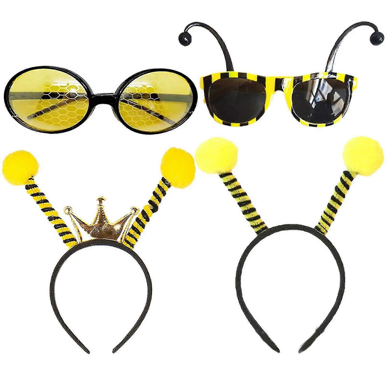 蜂の衣装セット蜂の耳ヘッドバンドスリーブツメガネソックス子供大人用