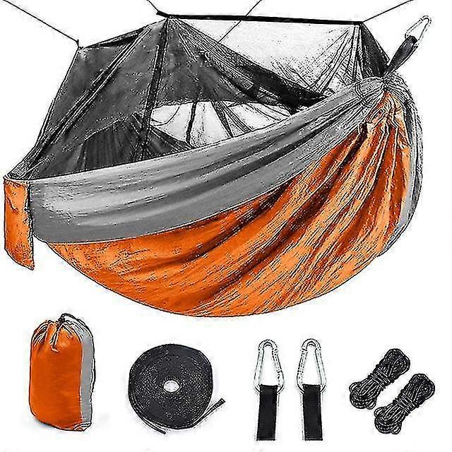 Portable Outdoor Camping Hammock With Mosquito Net High Strength Parachute Fabric Camping Hammock