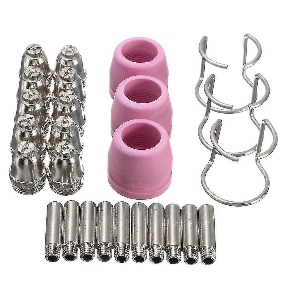 26pcs Plasma Cutter Consumables Kit Sg-55 Ag-60 Wsd-60p Cutting Torch Tip Nozzle
