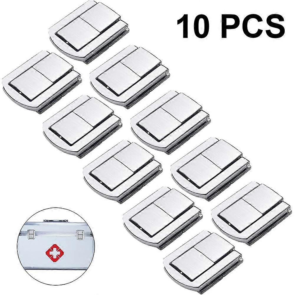 PIAO 10pcsアンティークラッチは、ネジ付き装飾ビンテージロック、木箱バックルスーツケースボックスラゲッジバックルジュエリーケース用バックル