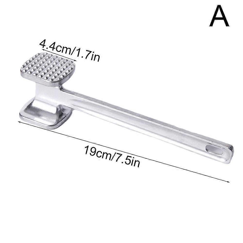 2 Sided Aluminum Alloy Meat Hammer Mallet Tenderizer Beef Pork Steak Kitchen