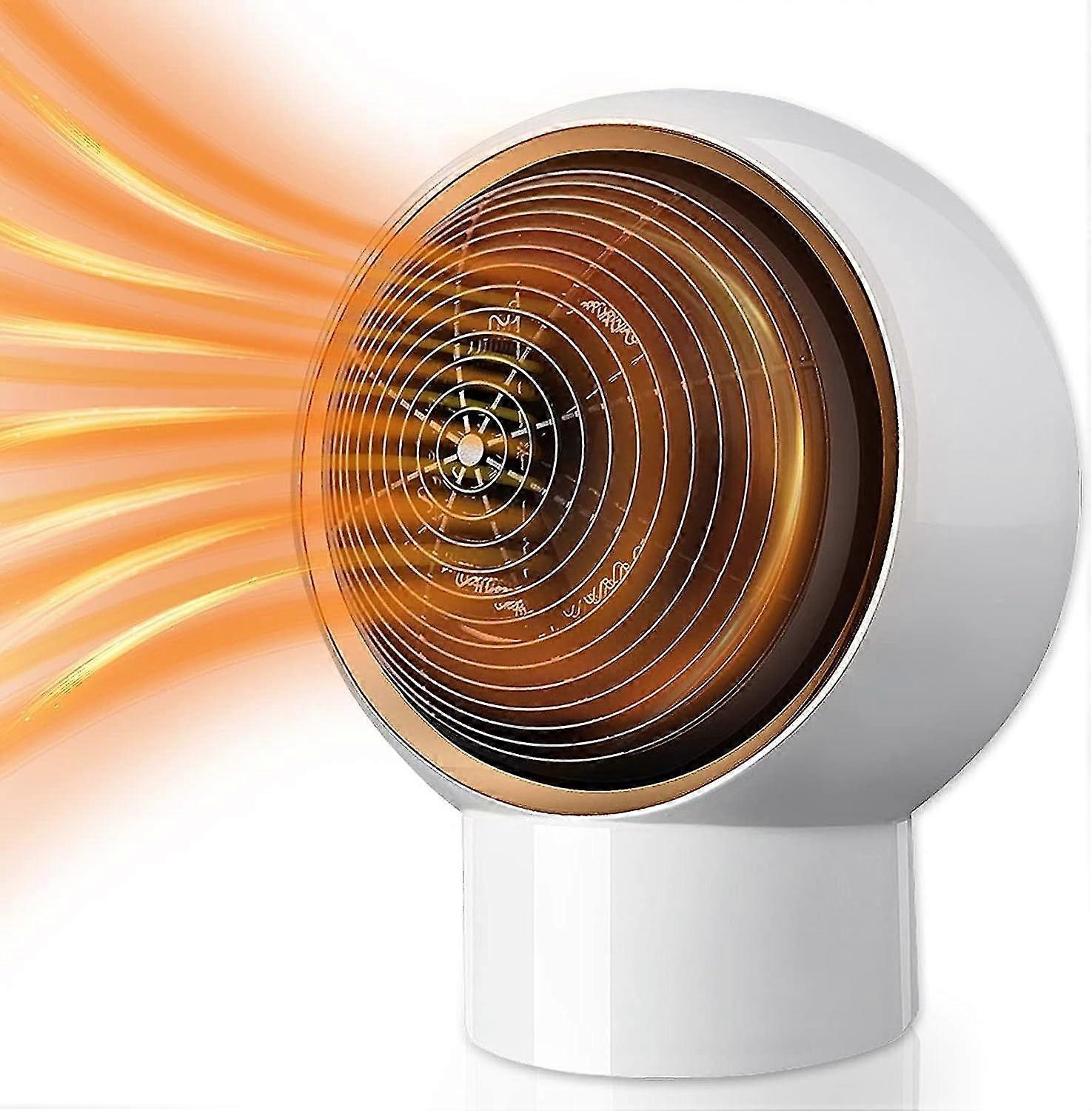 Desktop Heater Indoor Space Heater 500w Portable Energy Saving Quiet Small Table Heater