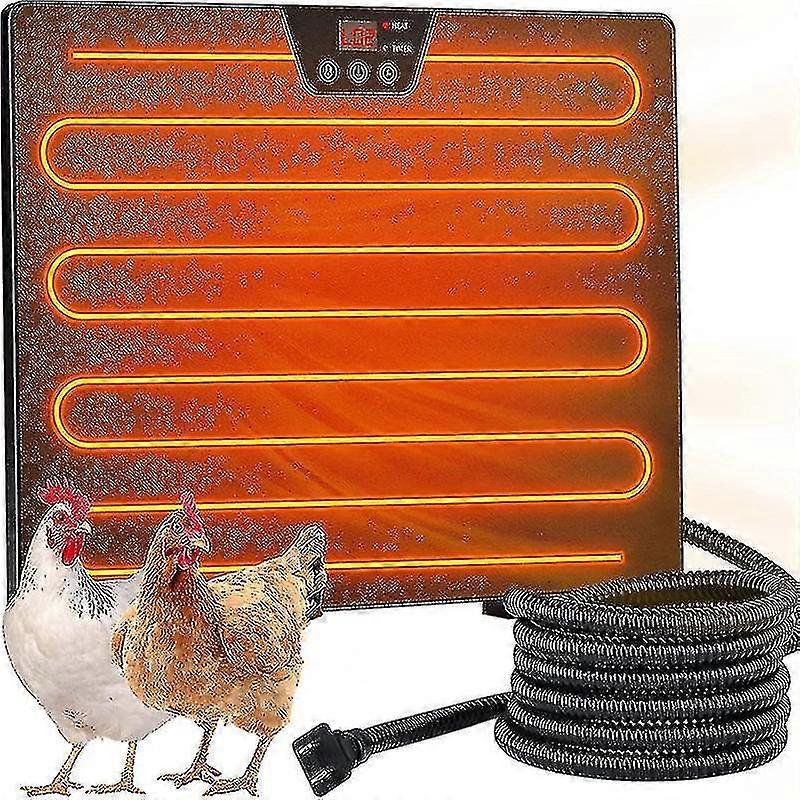 Srbtv-chicken Coop Heater With Three-speed Adjustable Temperature, Flat Panel Reptile Heating Pad And Automatic Power-off Protection, For Baby Chicks