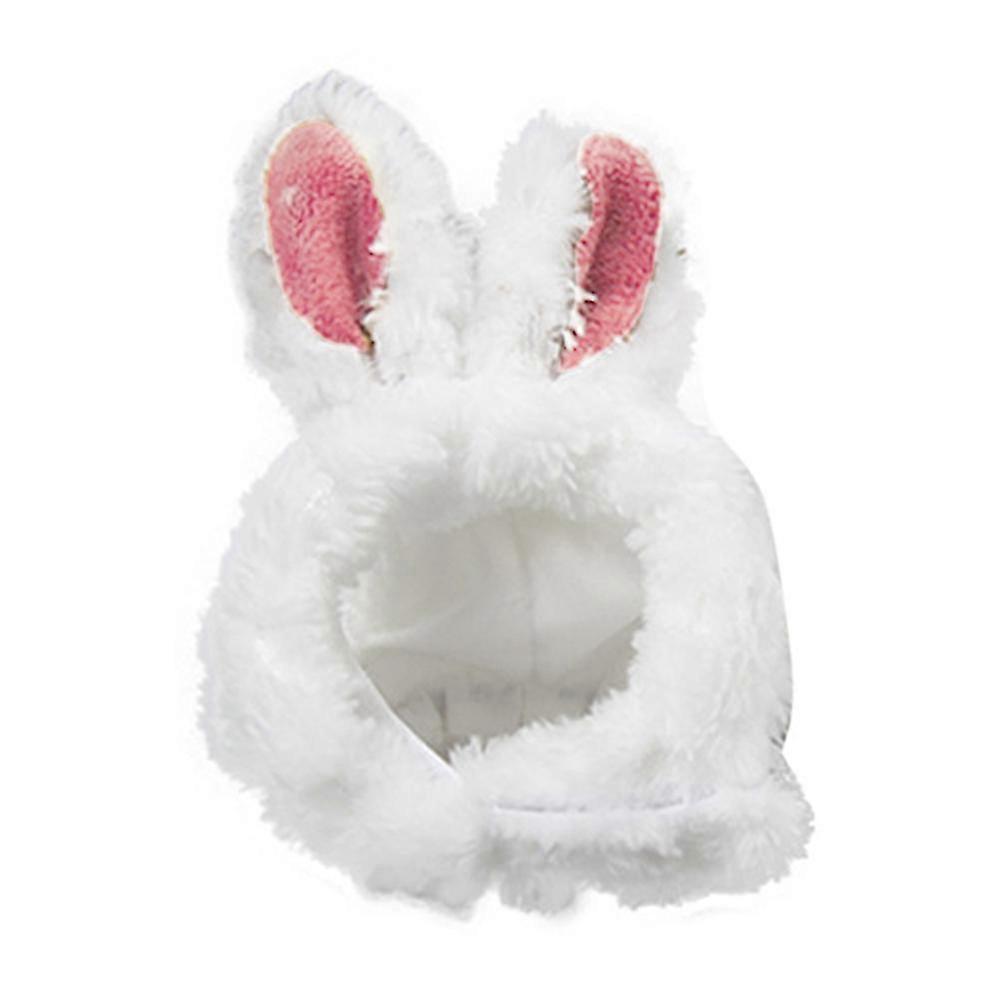 Pet Guinea Pig Kittens Warm Plush Hat Adjustable Headband With Cute Rabbit Ears Qinhai-Yvan