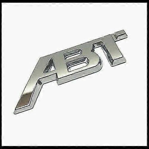 Chrome abt tuning sticker rear boot emblem badge trunk lid