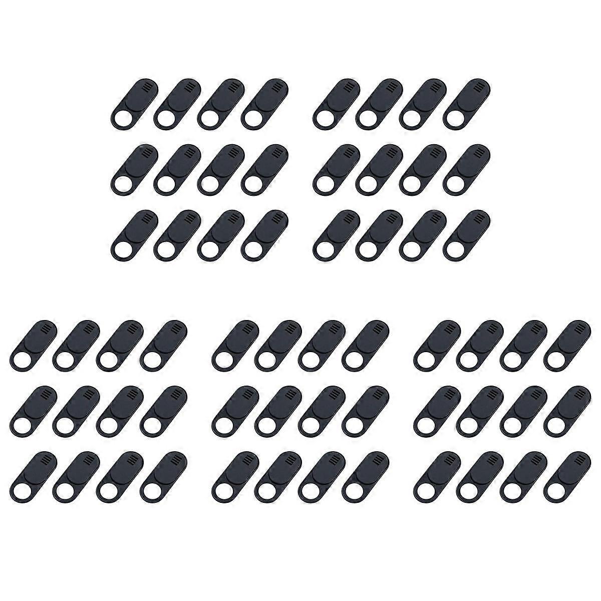 , 60-Pack Ultra Thin Design Web Camera Cover Slide for Laptop, PC, , , Computer, , Pro- Black