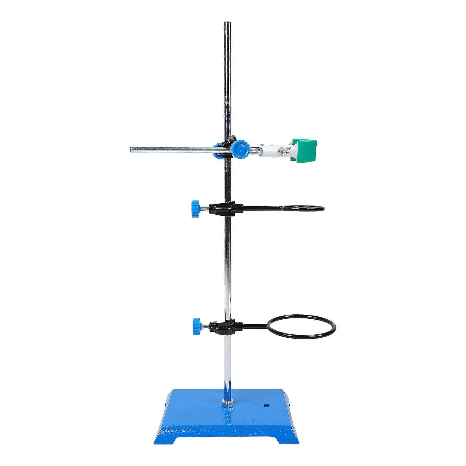 Laboratory Iron Stand Metalware Set Lab Experiment Support with Retort Ring Cross Clamp