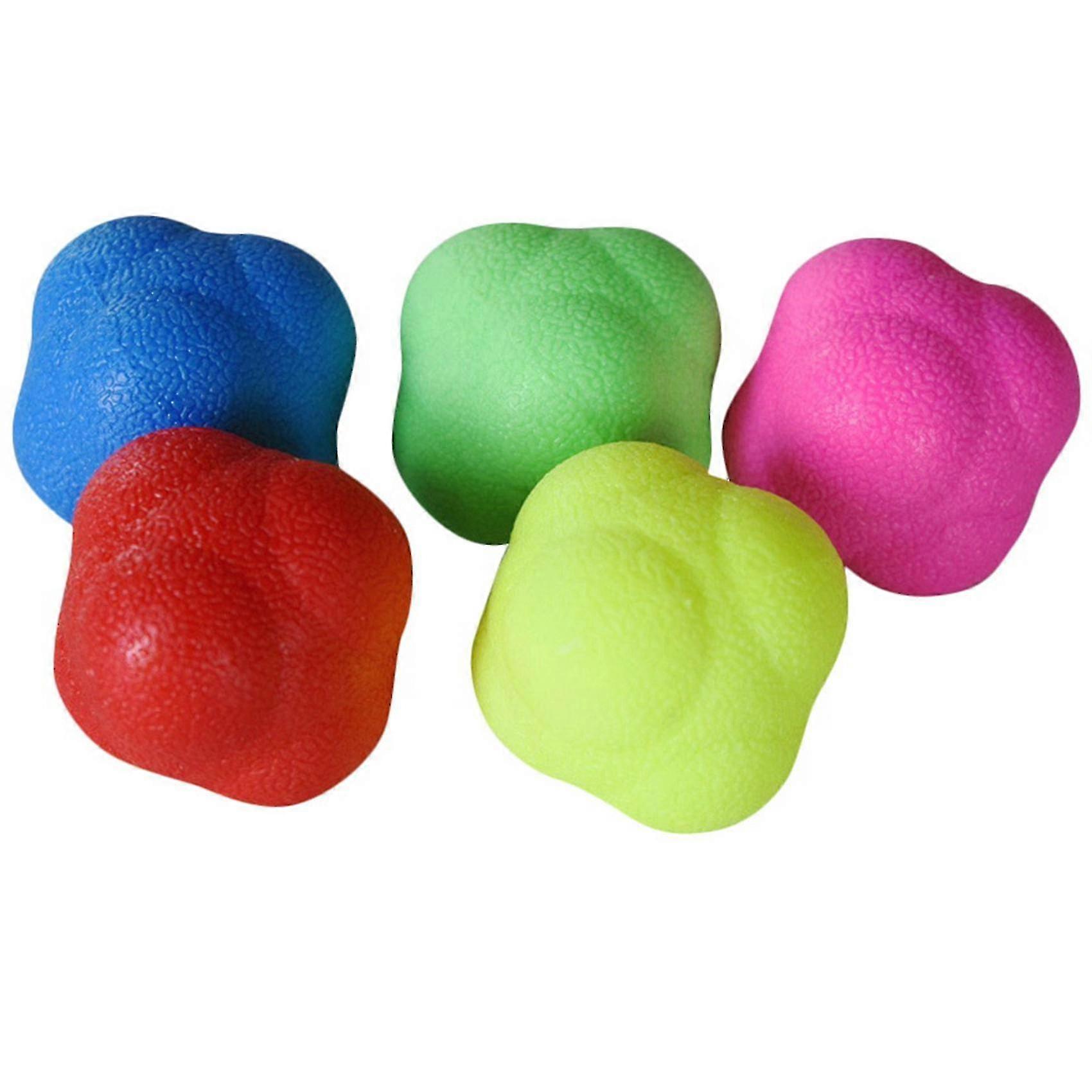 (RBDd)Versatile 5-Pack Reaction Balls - Rubber Reflex Balls for Coordination and Speed