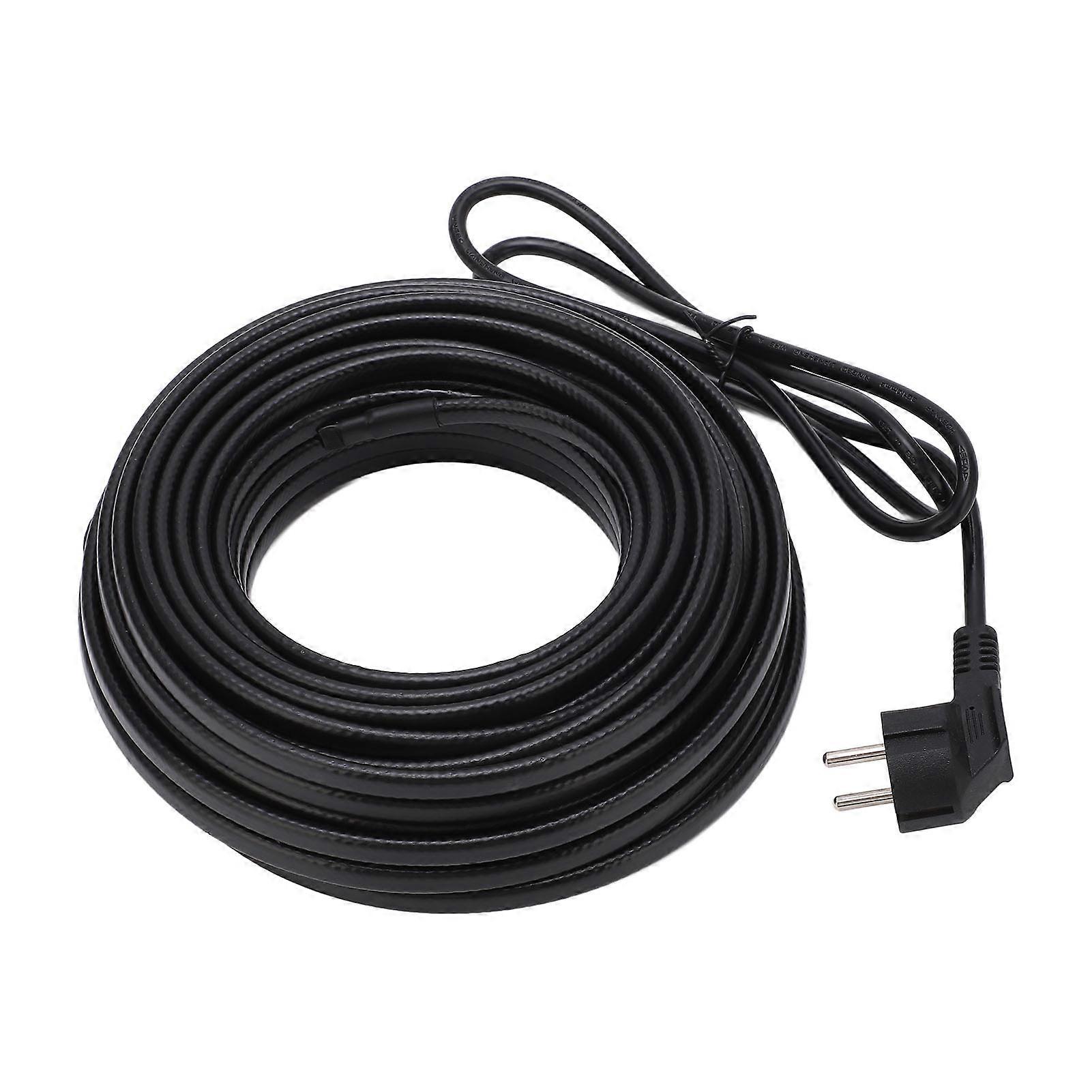 Electric Heating Cable with Explosion Proof Plug Self Regulating Heat Cable for Water Pipe 20 Meters EU Plug 220V NO.9428