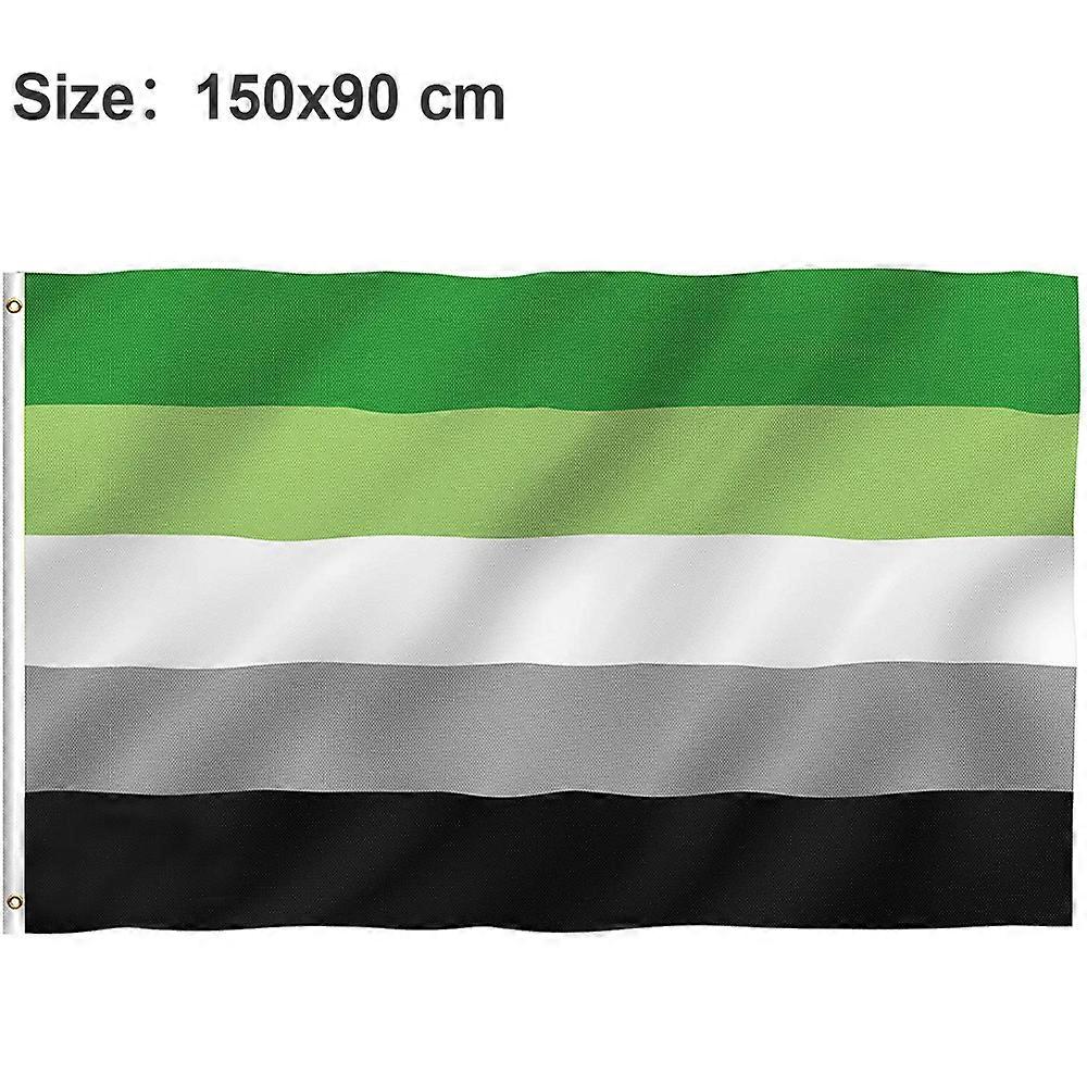 new90*150cm No Romantic Flag - Fade Proof - Canvas Header and Double Stitched - Polyester with Brass Grommets Flag