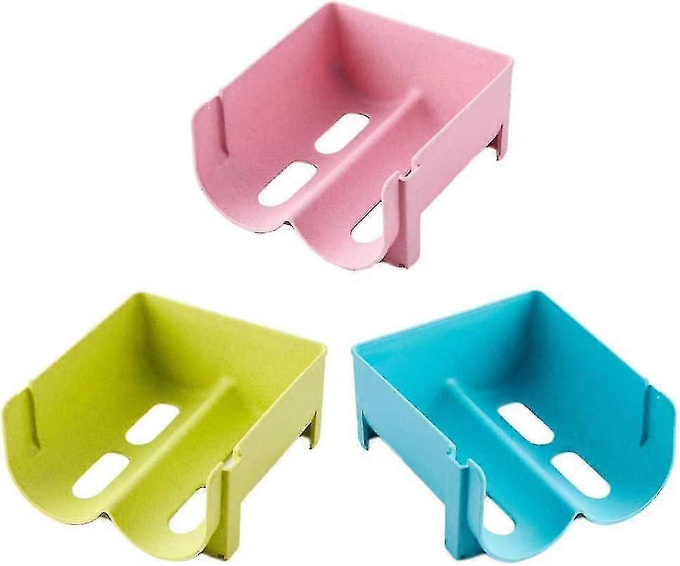 Fridge Bottle Storage 3 Pieces Beer Rack Fridge Plastic Stackable Wine Rack Fridge Stackable Wine Rack Stackable Bottle Rack (3 Colors)