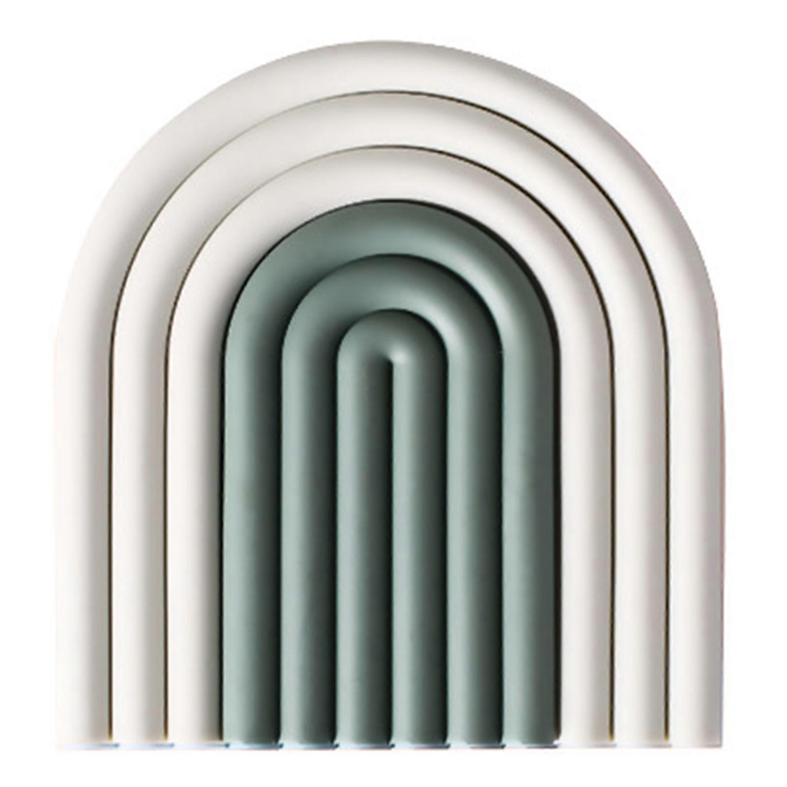 Personality Rainbow Coaster Creative Heat-Resistant Mat Detachable Table Placement Protects Table