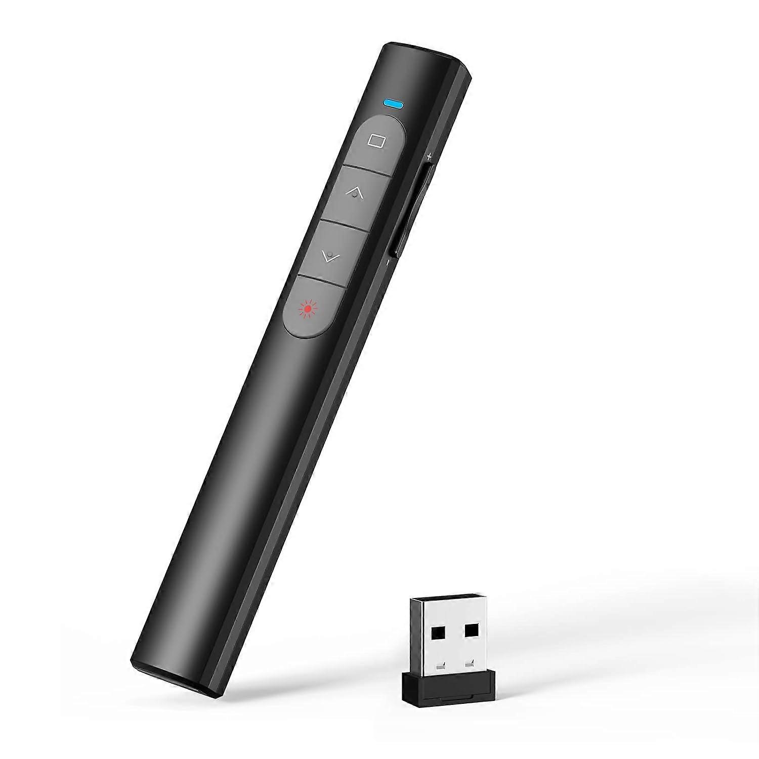 Remote Control Computer Powerpoint Presenter Pointer with 2.4GHz USB for Presentation, Teaching, Office, Conference,2024 Ping