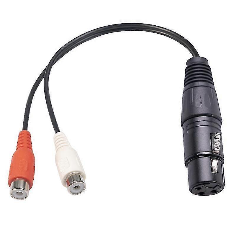 XLR zu Dual Rca Kabel XLR zu Rca Y Splitter Kabel 3 Pin XLR Buchse zu 2rca Buchse Verstärker Mischen