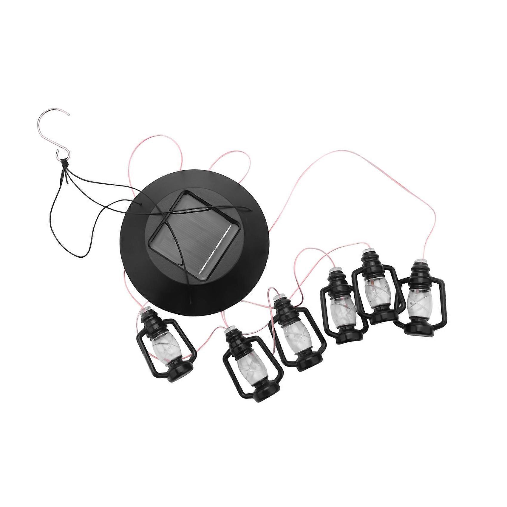 Changing Solar Powered Lanterns Wind Chime Wind Mobile LED Light, Spiral Spinner Windchime Portable