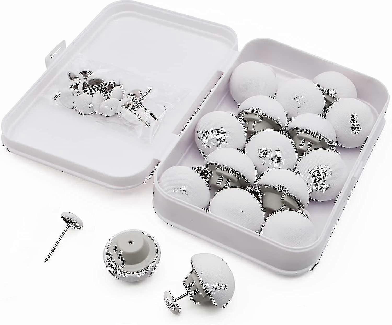 Edredom Pin Comforter Clipes 16set, Material de Tecido Macio Fixadores de Pinos De Dupla Lateral-Branco