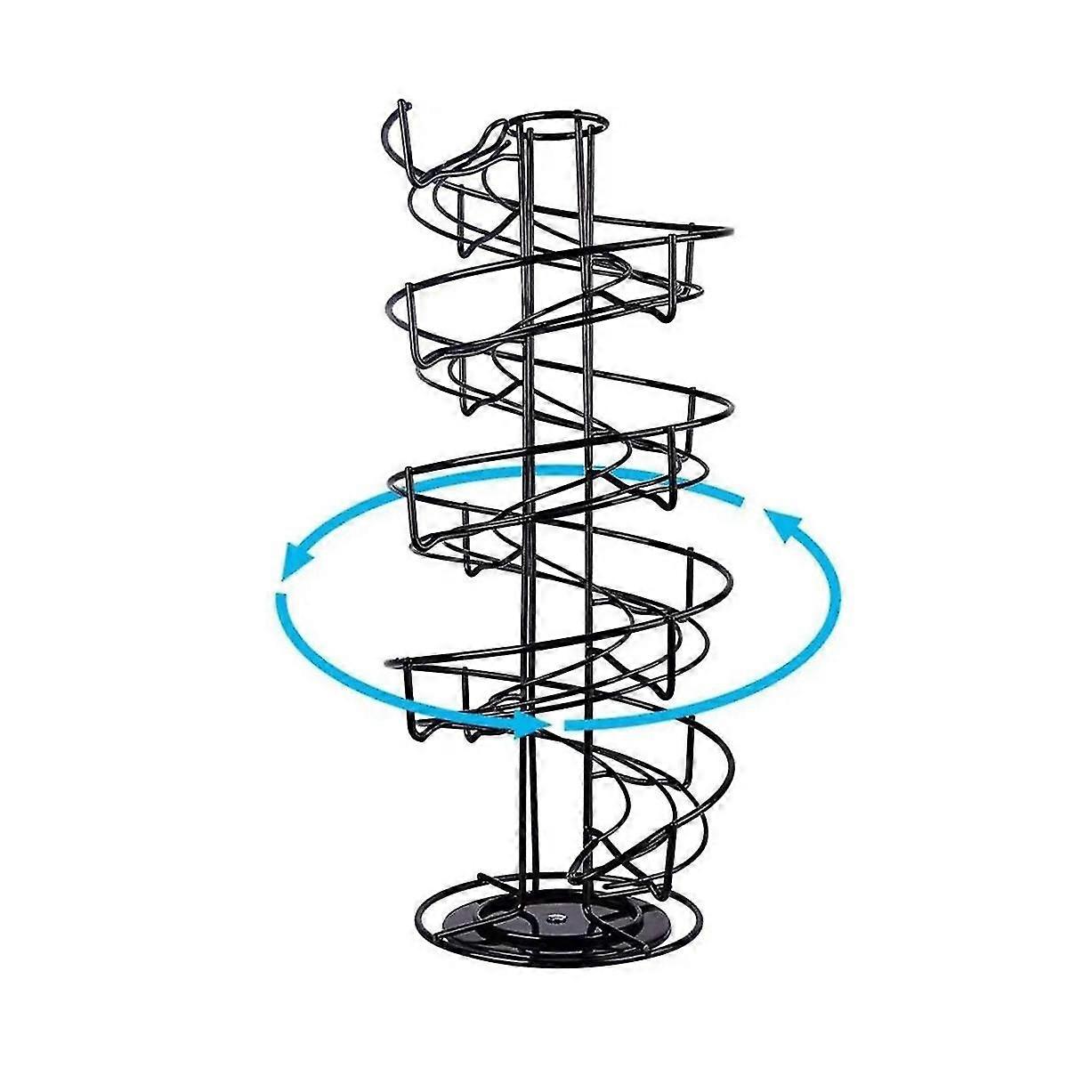 Multifunctional Rotatable Coffee Capsule Pod Holder Storage Egg Tower Stand Shelves Display Rack