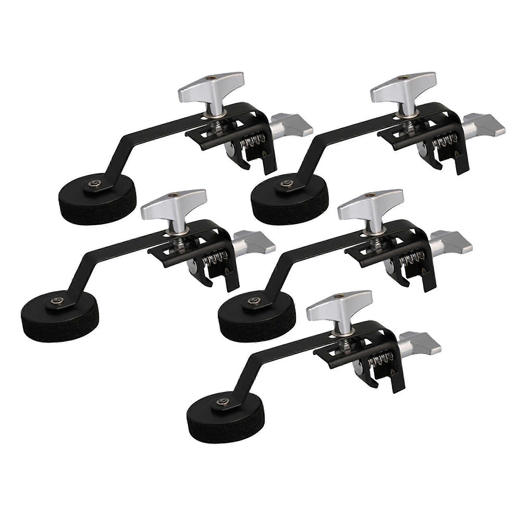 Drum kit mounting hardware 5x black color metal felt rack drum internal tone control drum silencer